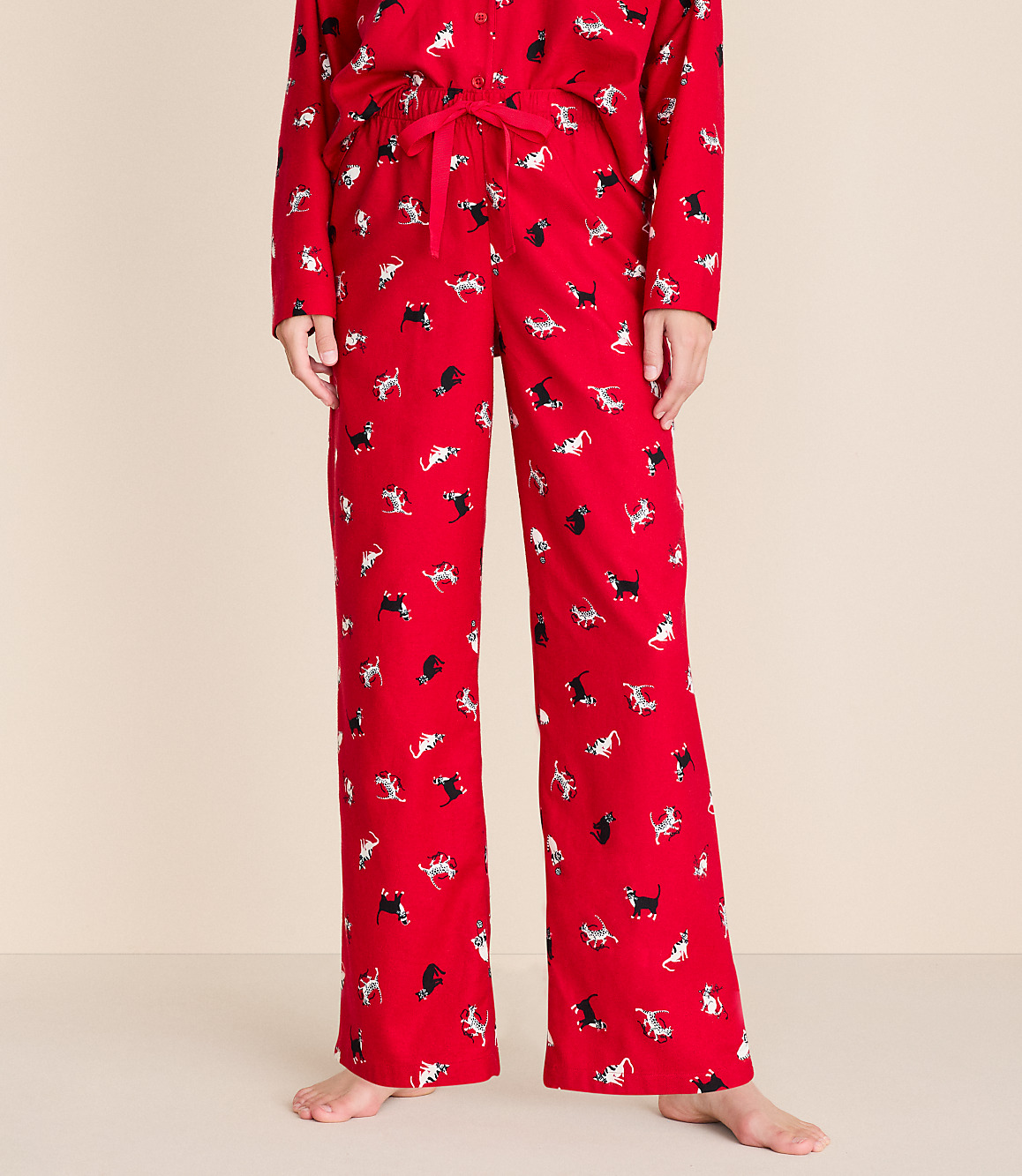 Holiday Kitten Pajama Pants