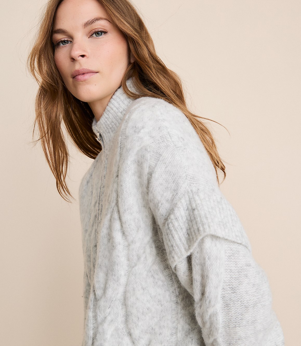 Lou & Grey Oversized Cable Coatigan
