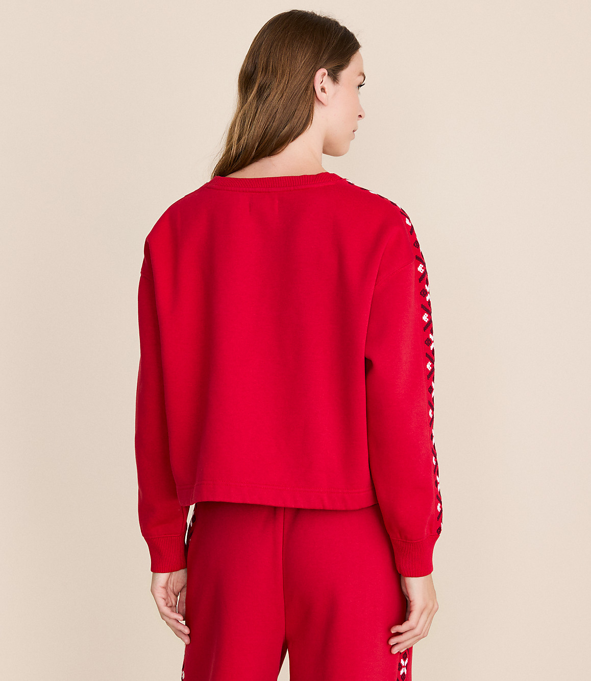 Lou & Grey Fair Isle Elite Fleece Dolman Sweatshirt