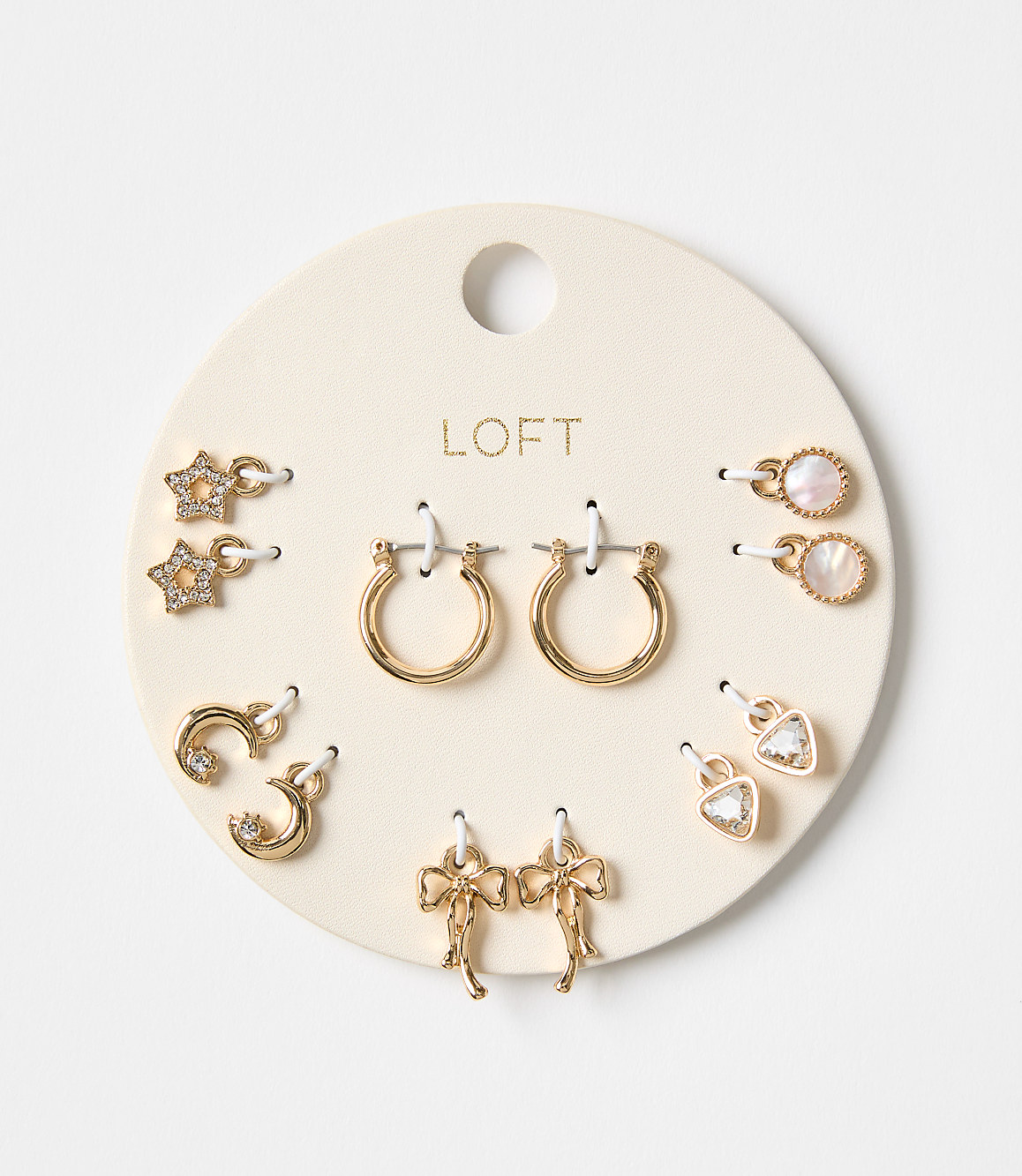 Charm Hoop Earring Set