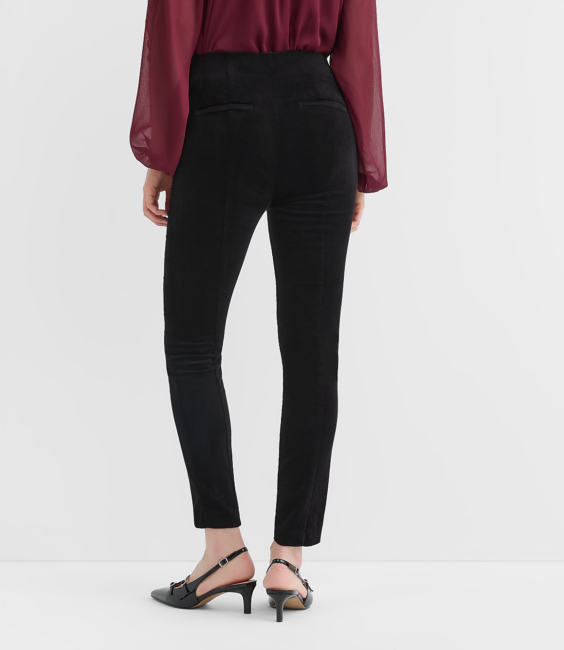 Kendall Skinny Pants in Stretch Velvet