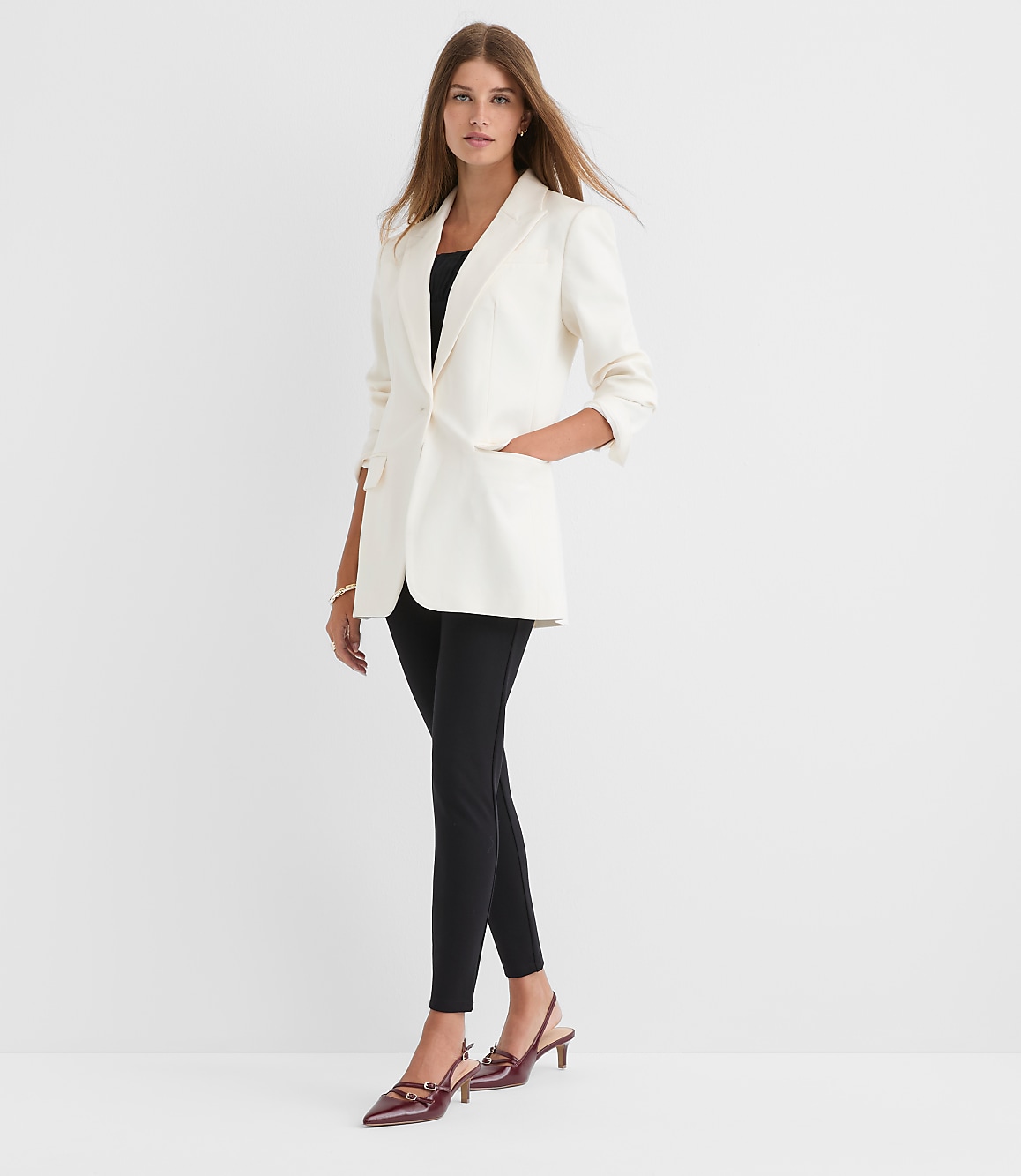 Twill Sculpted Modern Blazer