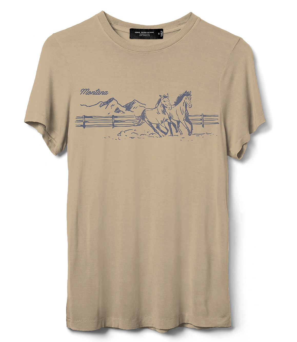 Junk Food Montana Horses Vintage Tissue Tee