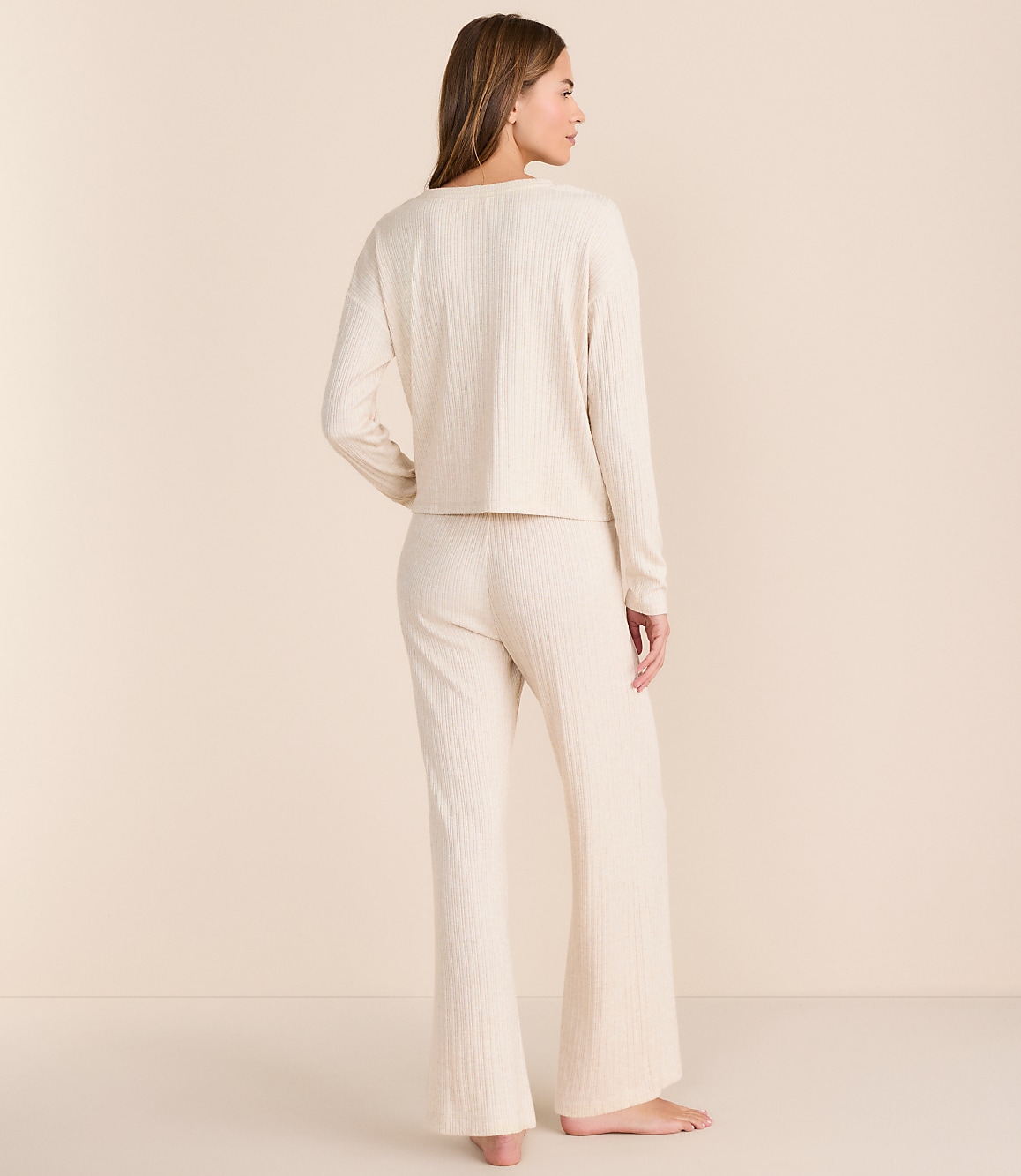Lou & Grey Heathered Cozy Ribbed Pajama Set