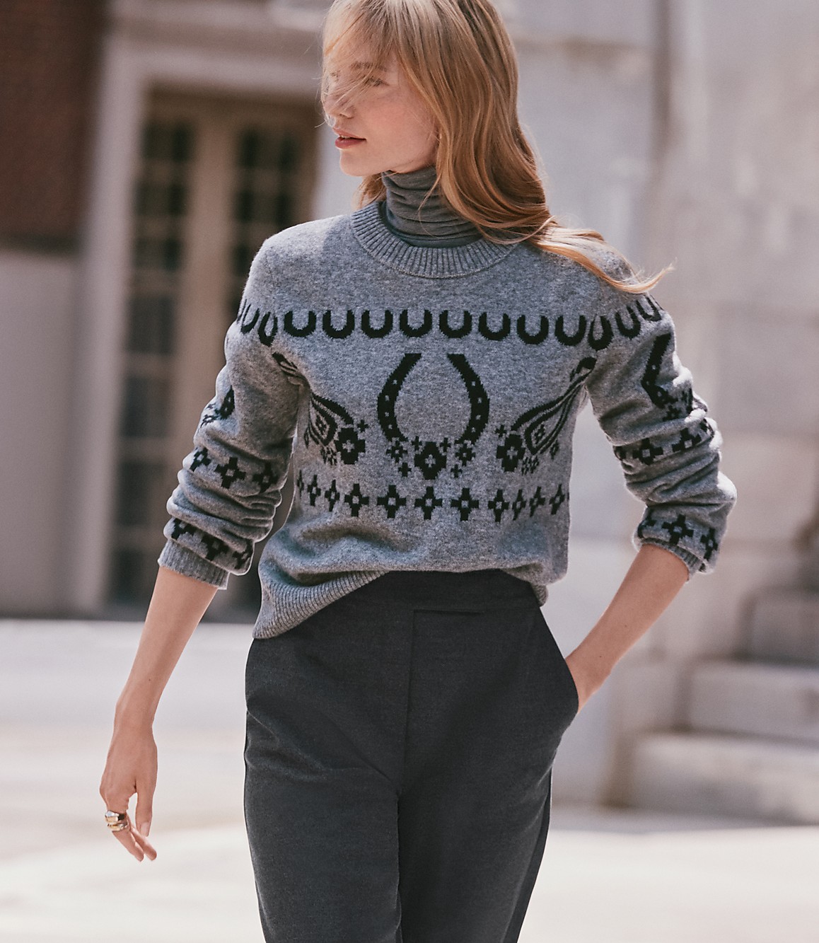 Petite Horseshoe Sweater