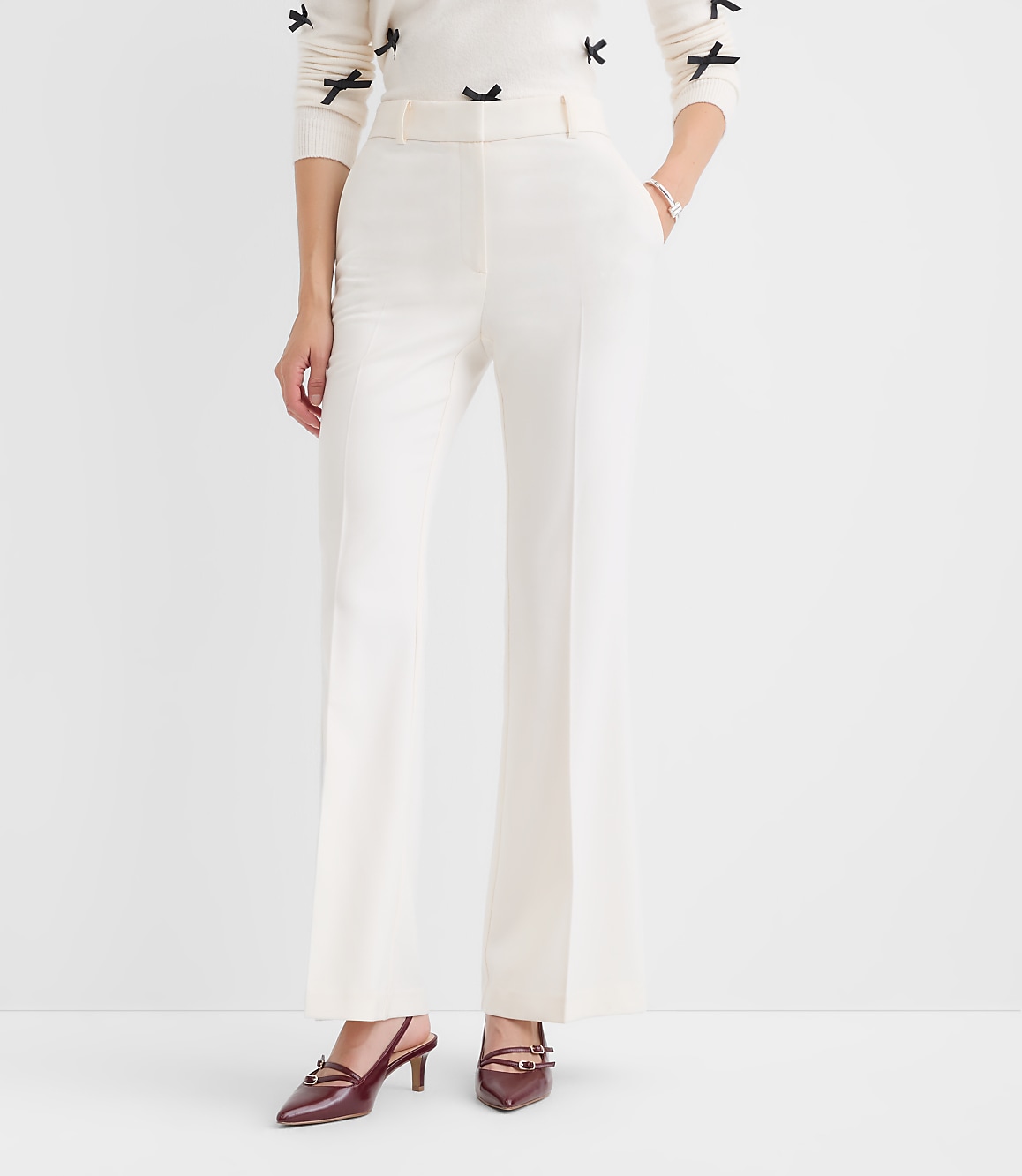 Flare Pants in Twill