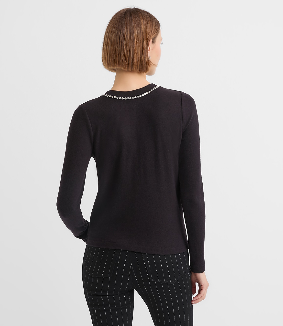 Reversible Jeweled Bow Top