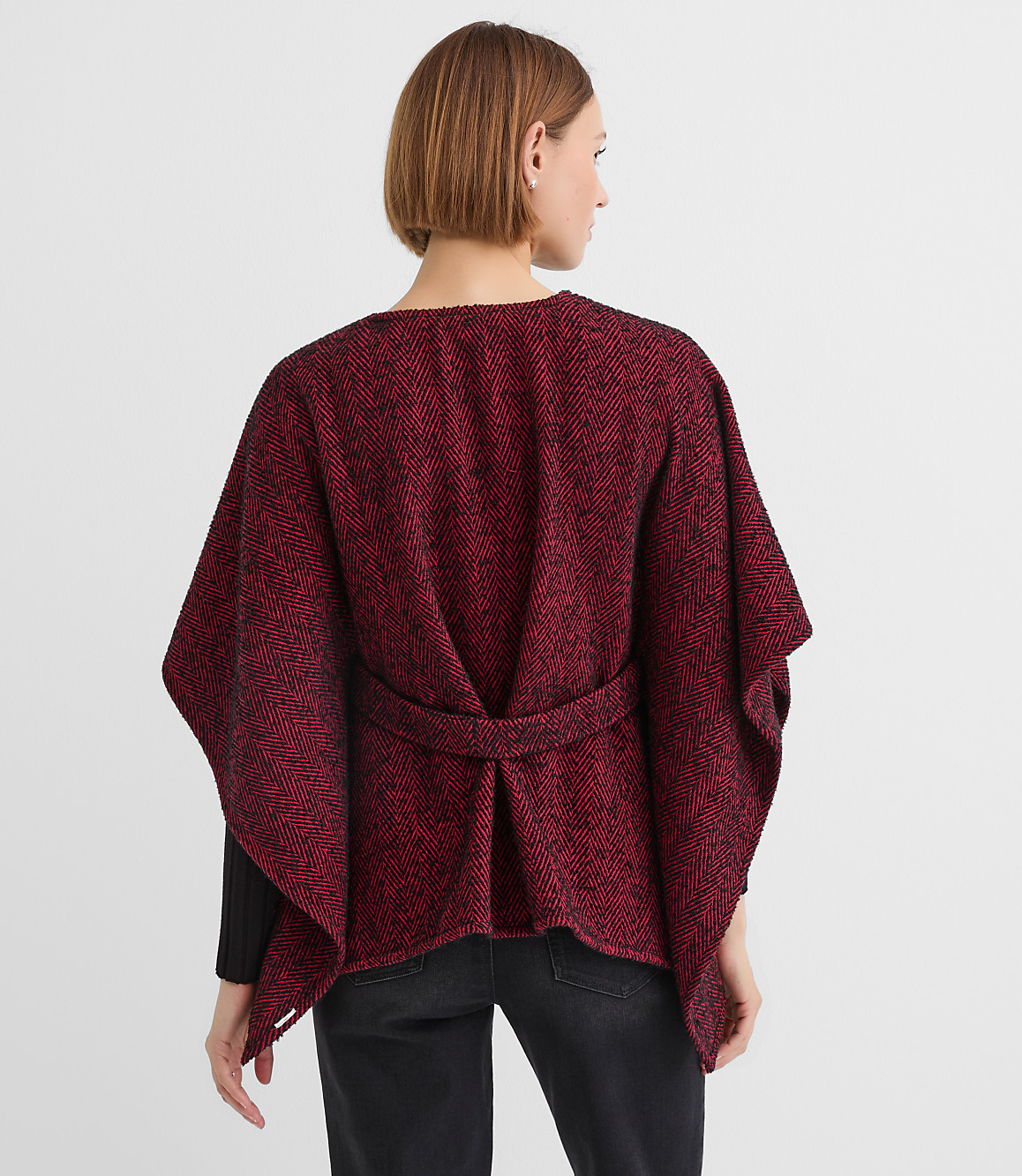 Herringbone Belted Wrap