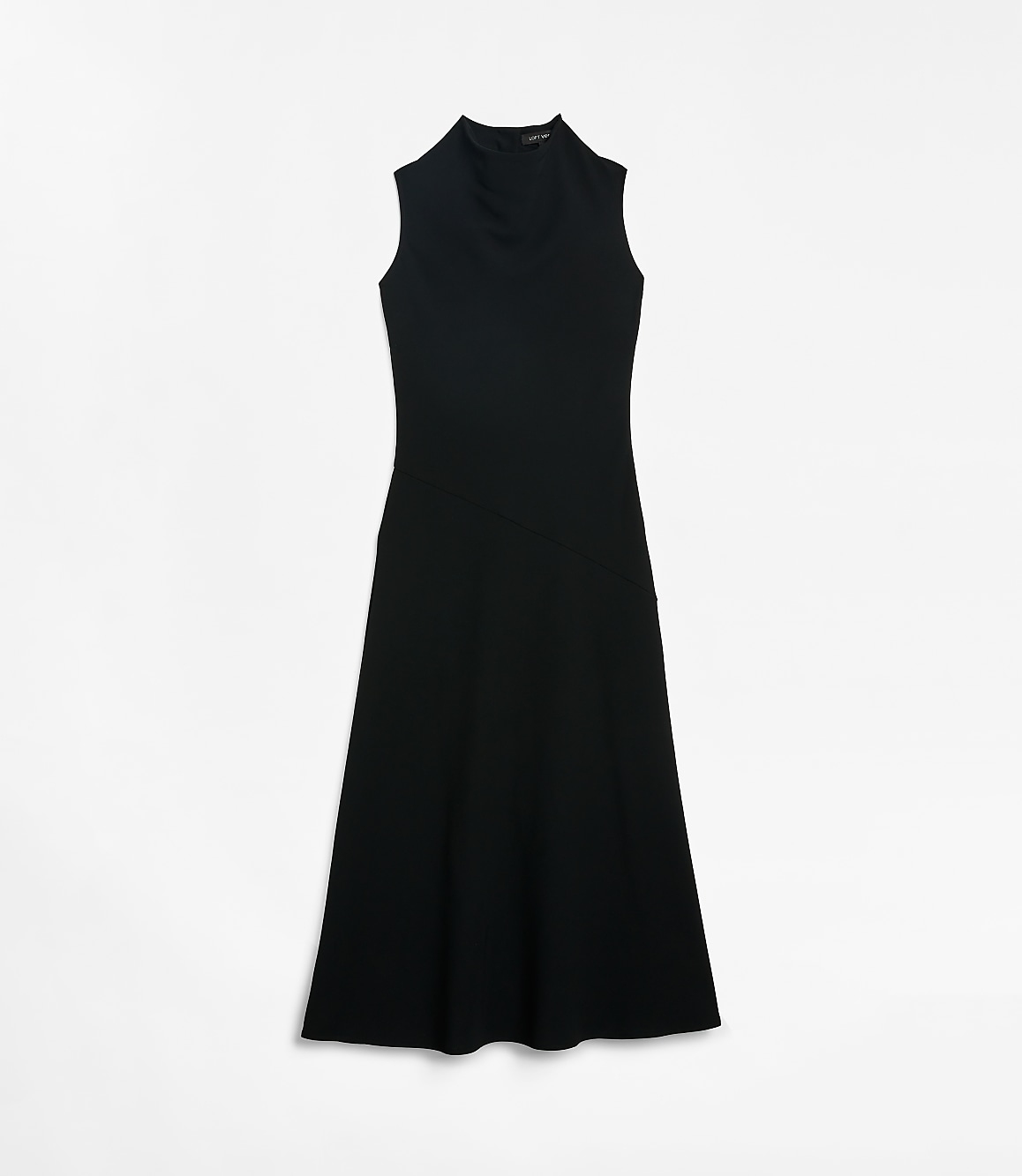 Petite LOFT Versa Crepe Drape Bias Maxi Dress