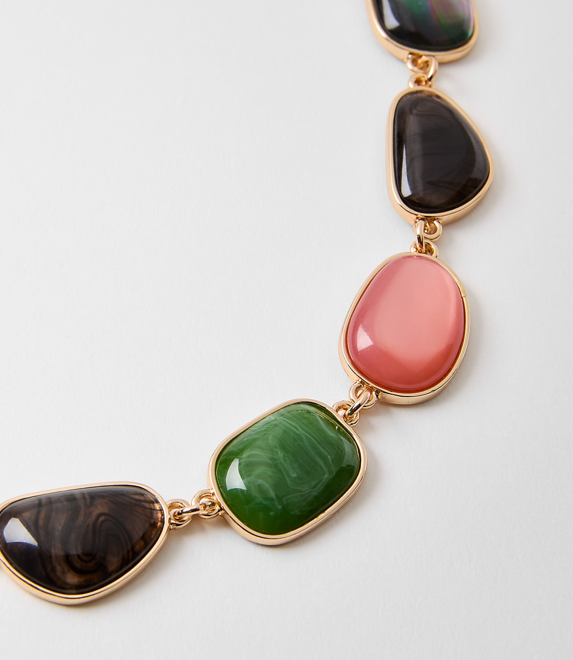 Marbleized Statement Necklace