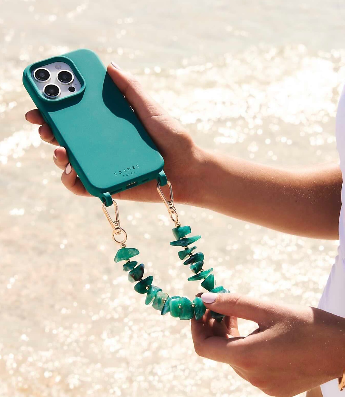 Cord&eacute;e Turquoise Tide Phone Wristlet