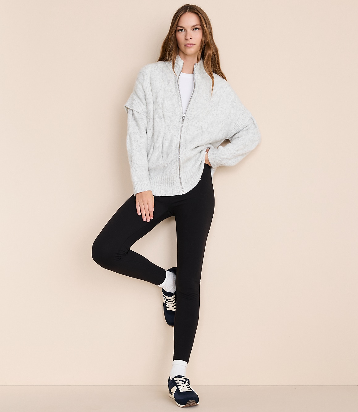 Petite Lou & Grey Oversized Cable Coatigan