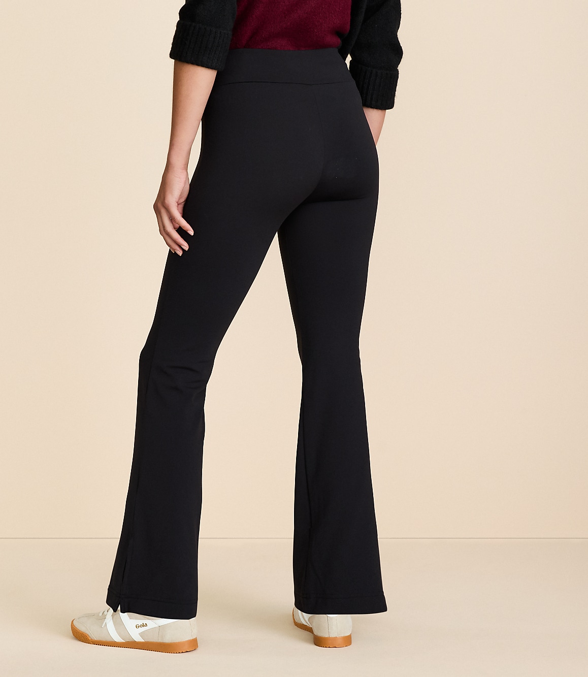 Petite Lou & Grey Cozy Fleece Back Bootcut Pants