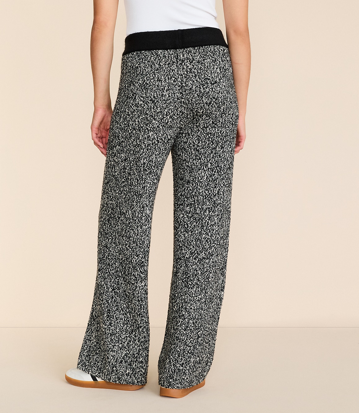 Petite Lou & Grey Colorblock Wide Leg Sweater Pants