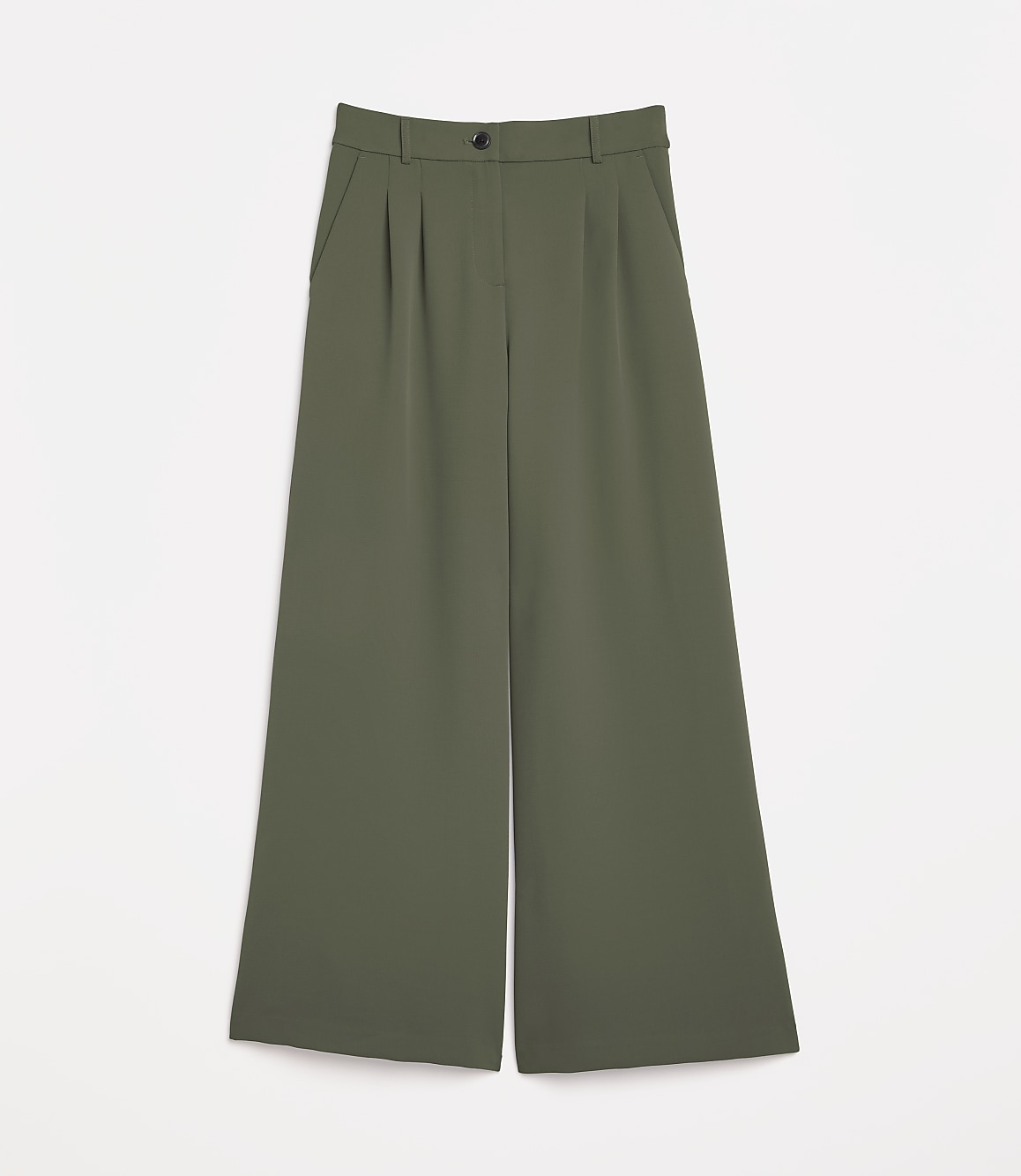 Petite LOFT Versa Crepe Drape Palazzo Pant