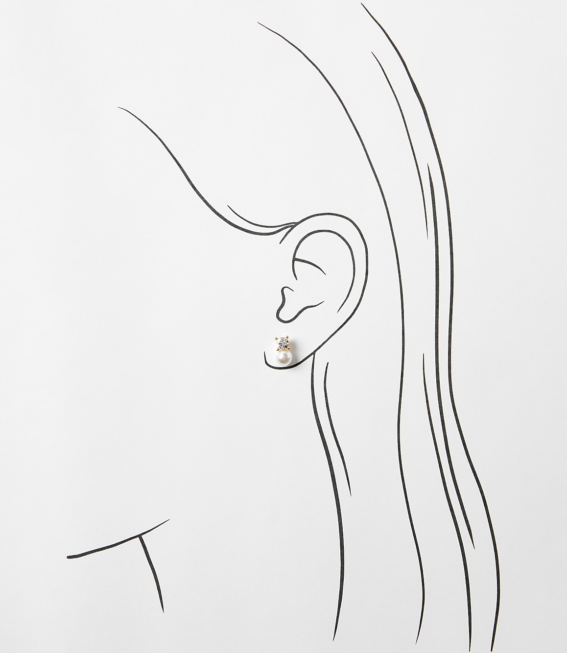 Pearlized Sparkle Stud Earring Set
