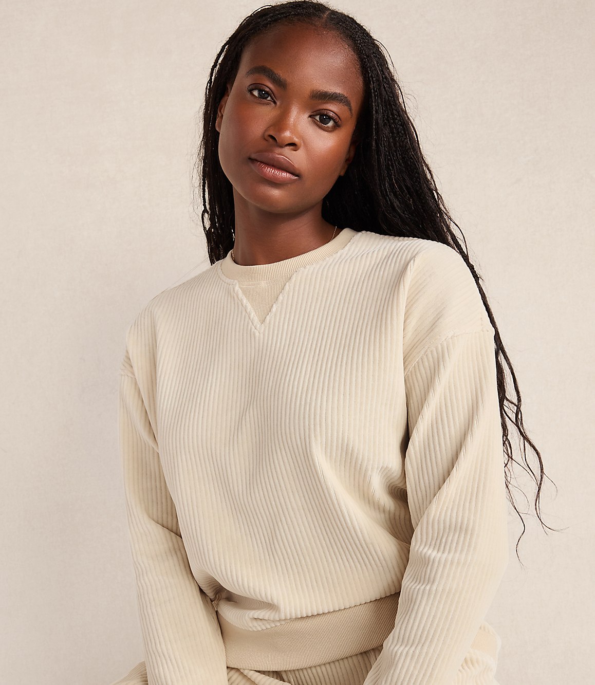 Haven Well Within Corded Velour Crewneck Pullover