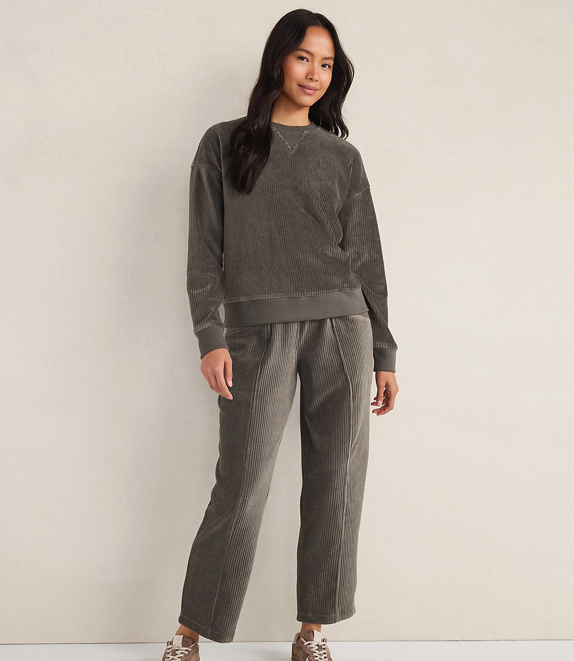 Haven Well Within Corded Velour Crewneck Pullover