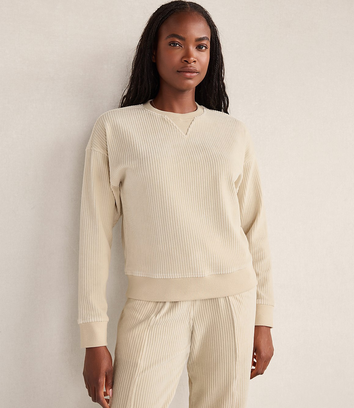 Haven Well Within Corded Velour Crewneck Pullover