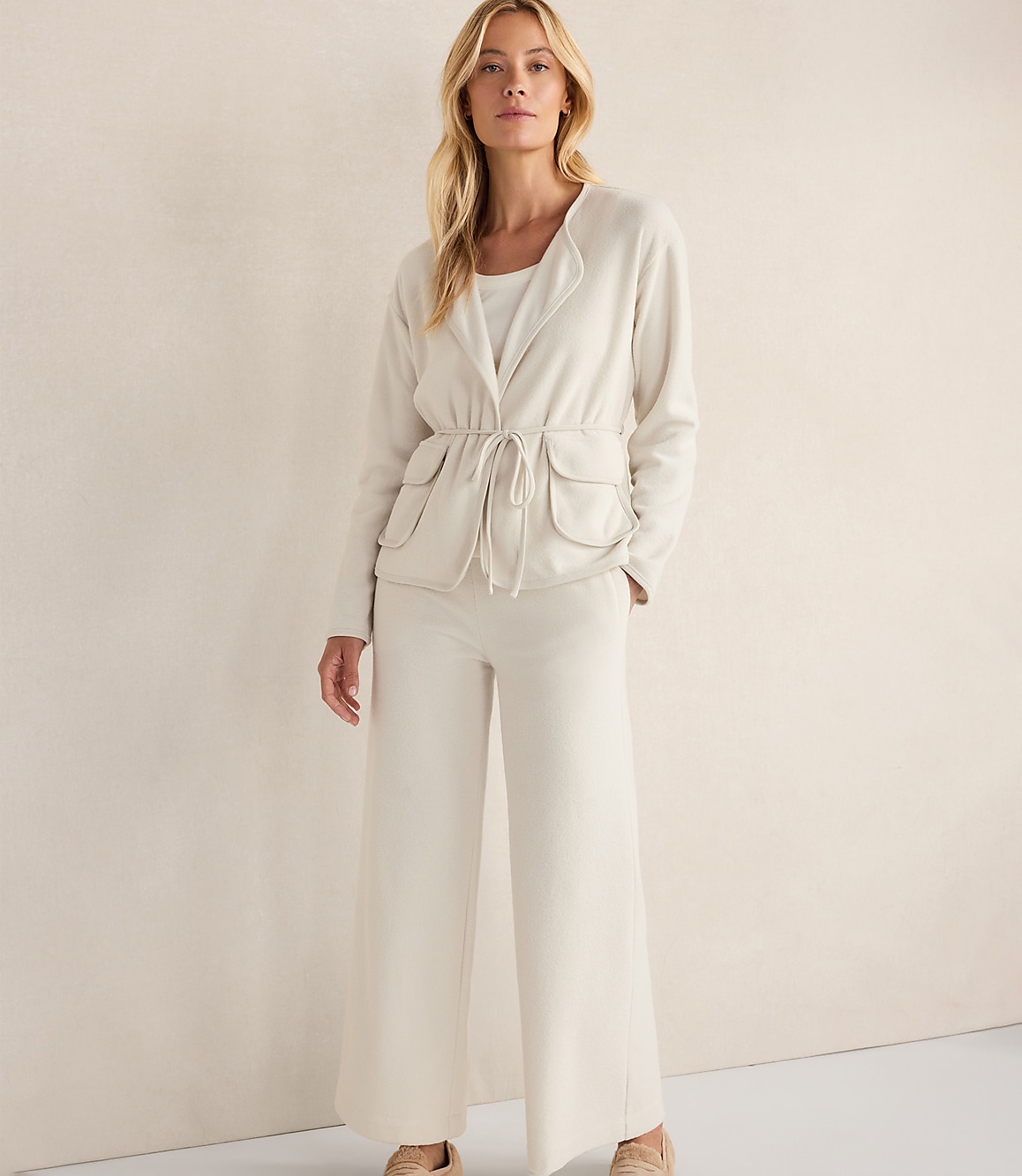 Haven Well Within Brushed Terry Open Front Jacket