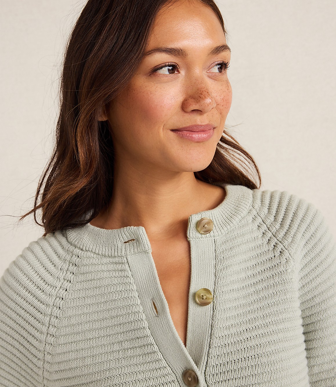 Haven Well Within Organic Cotton Horizontal Stitch Cardigan