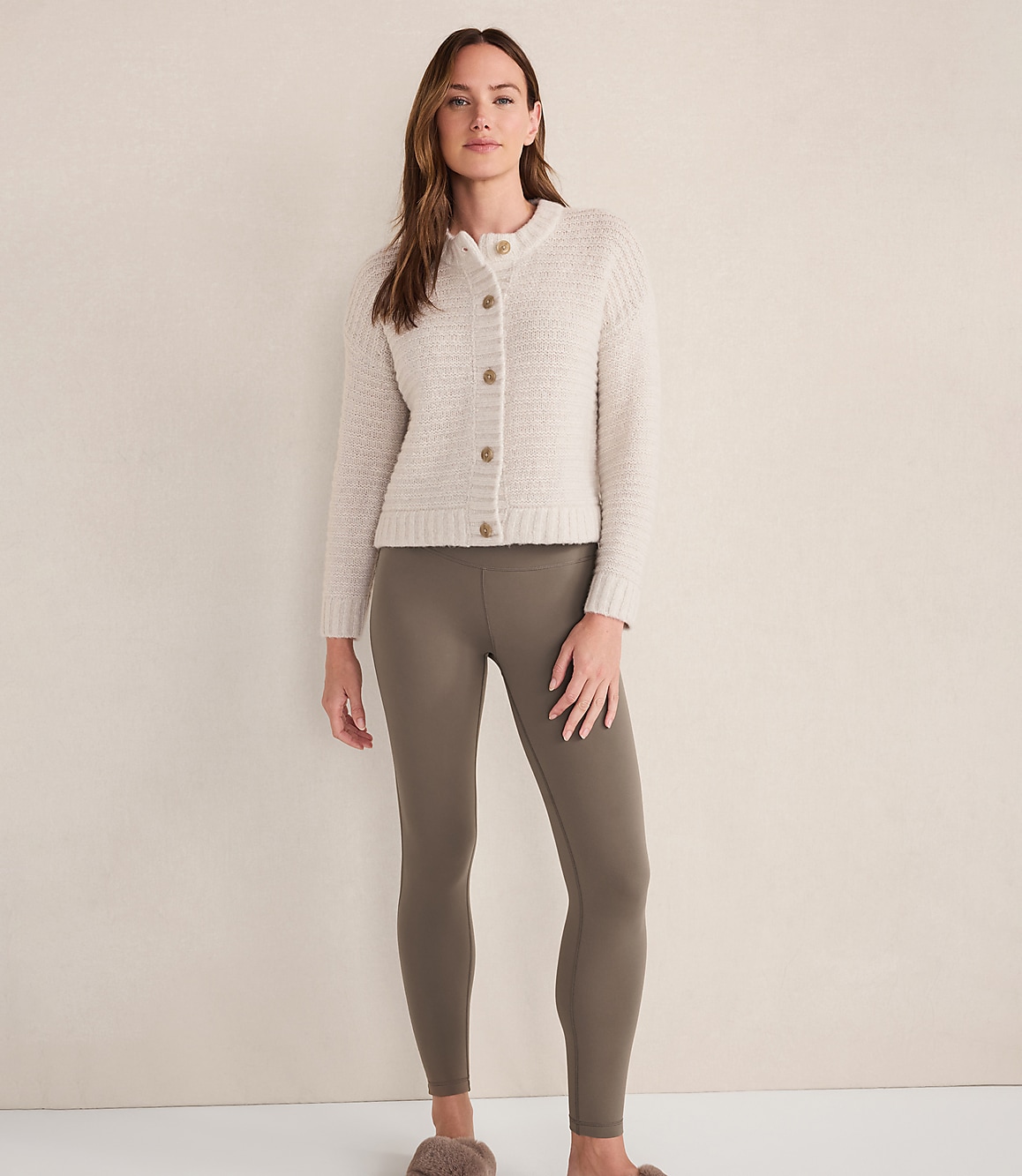 Haven Well Within Merino Wool Cashmere Link Stitch Cardigan