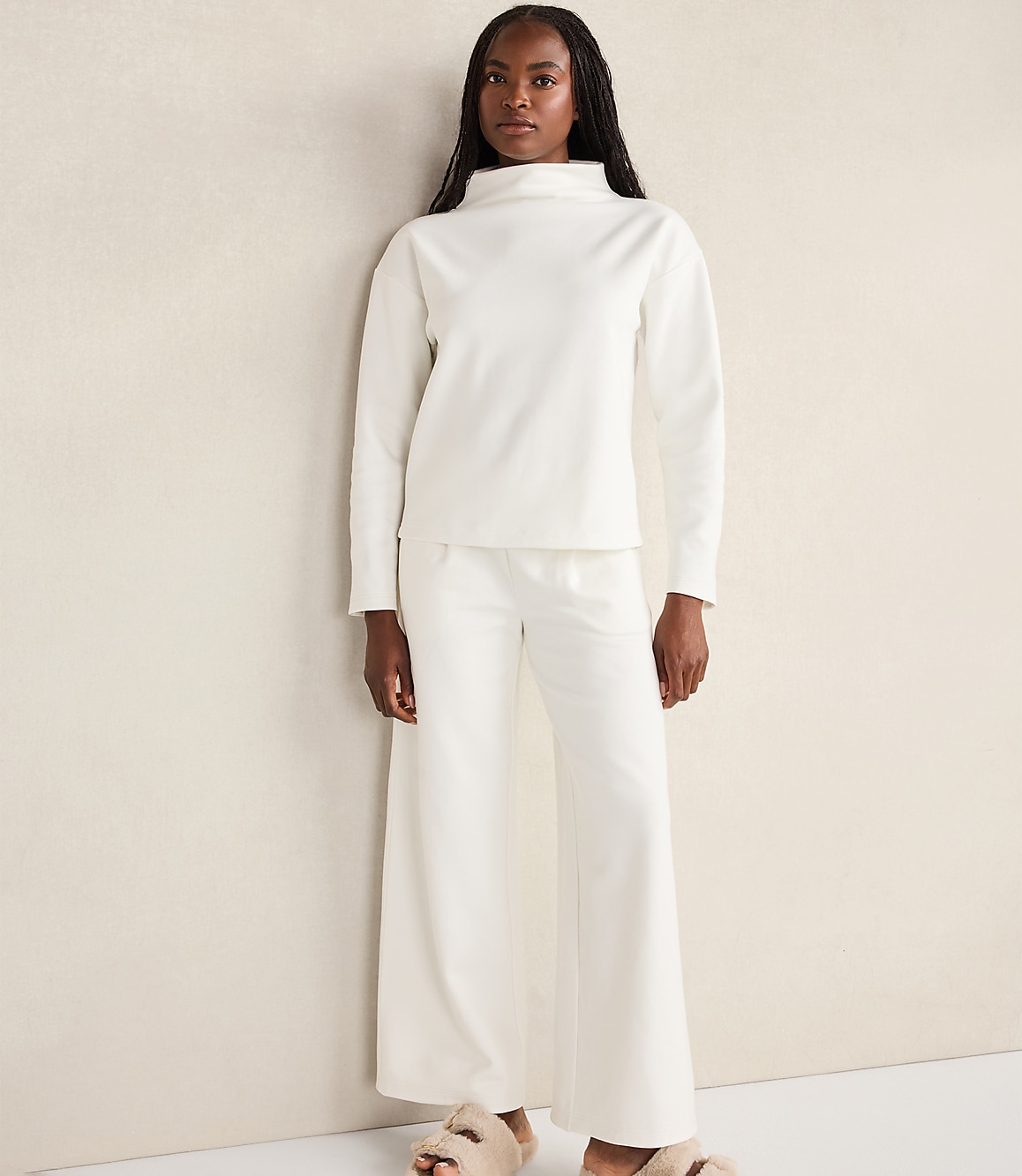 Haven Well Within Soft-Brushed Fleece Wide Leg Pants