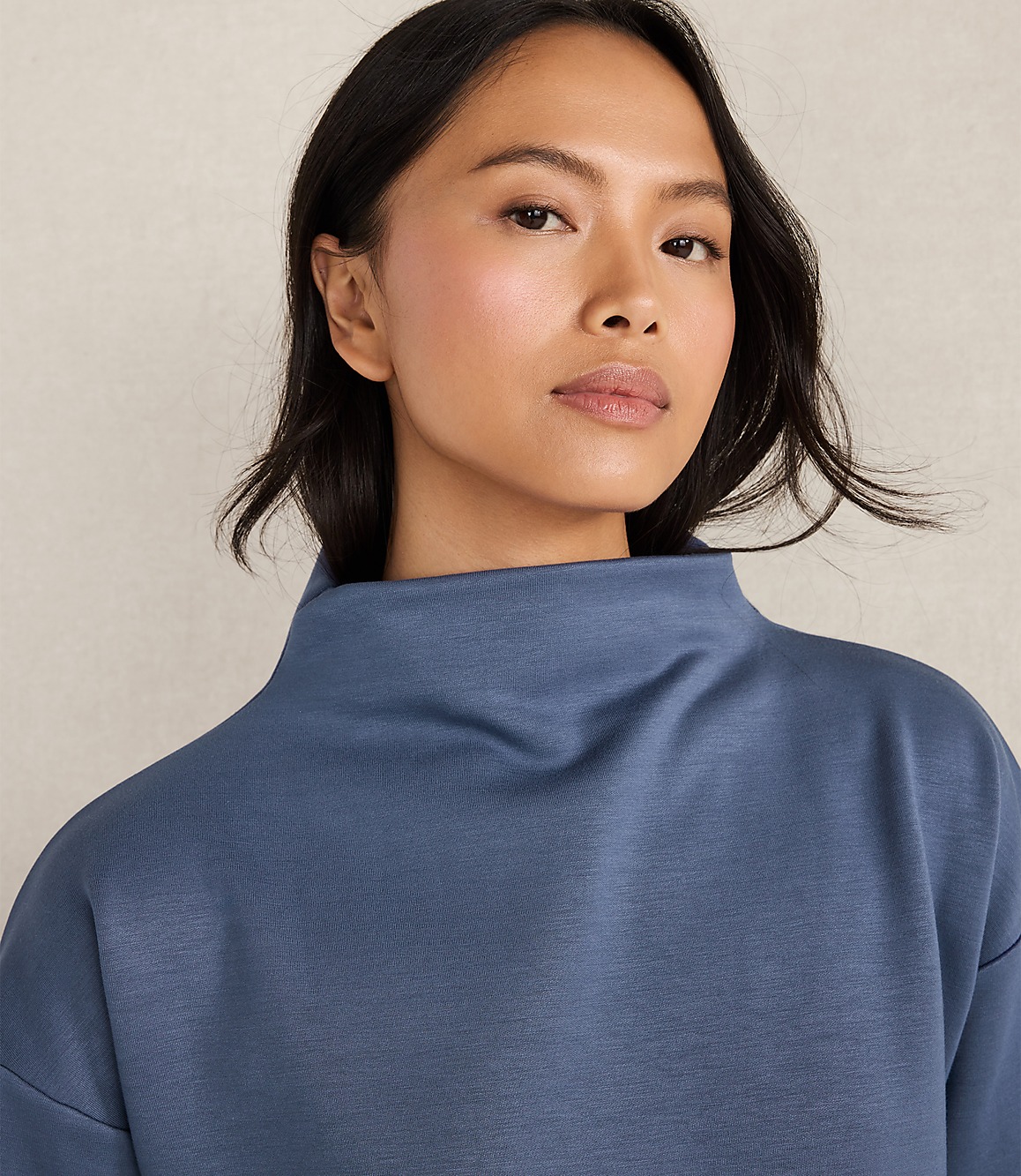 Haven Well Within Soft-Brushed Fleece Funnel Neck Pullover