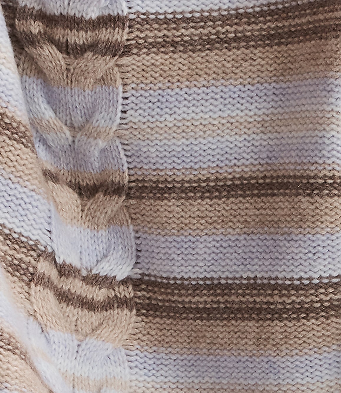 Haven Well Within Wool Blend Cable Stripe Crewneck Sweater