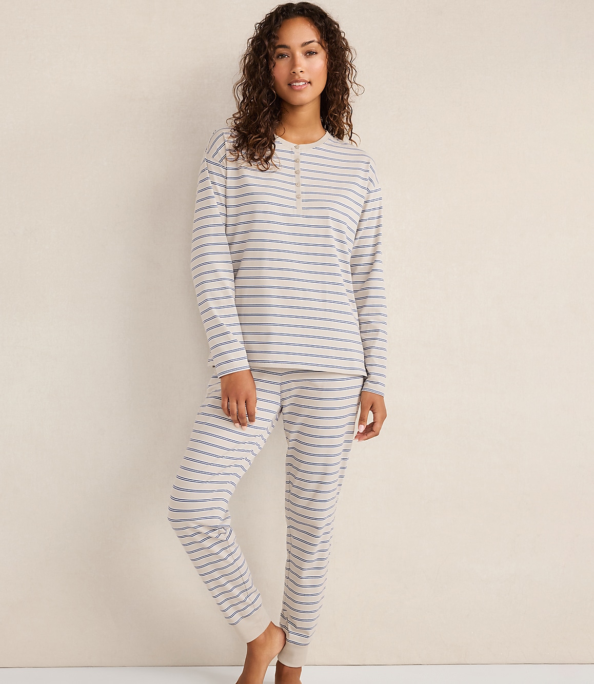 Haven Well Within Organic Cotton Jersey Stripe Henley