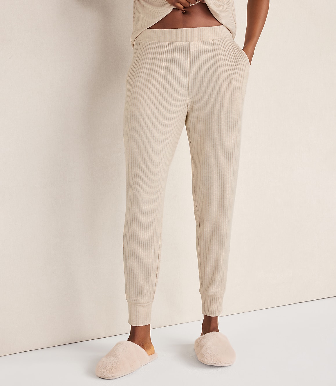 Haven Well Within Drapey Rib Knit Joggers