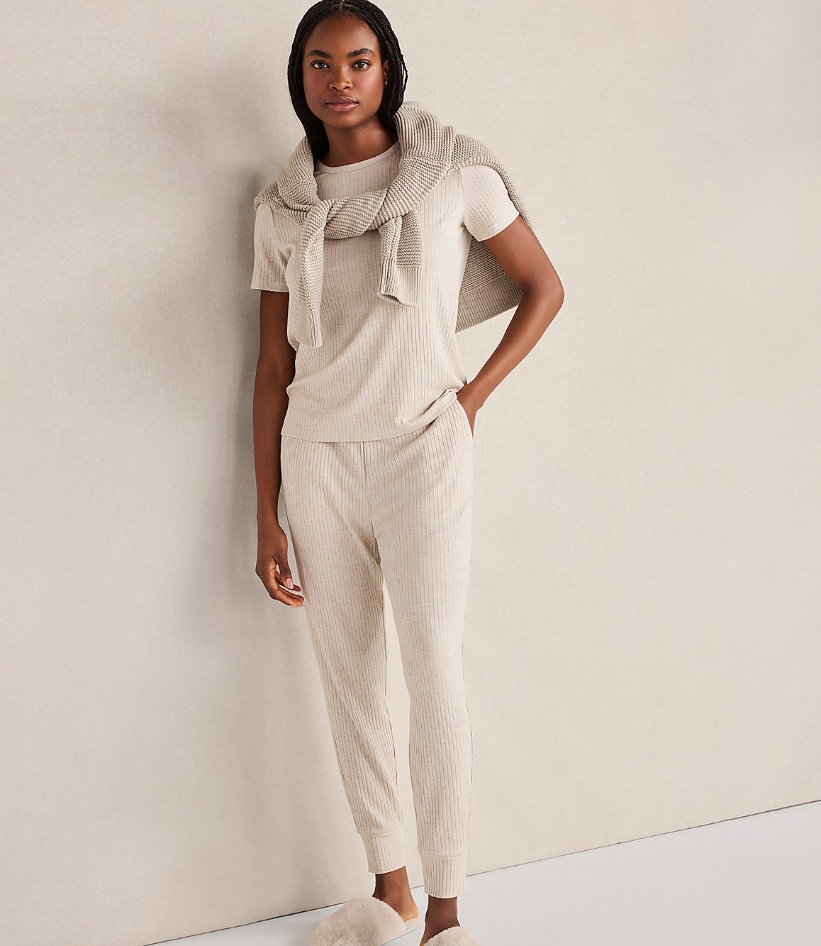 Haven Well Within Drapey Rib Knit Joggers