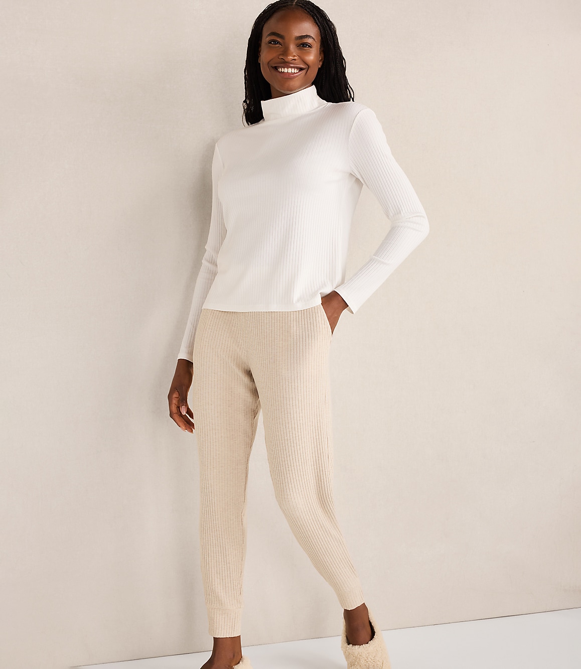 Haven Well Within Drapey Rib Knit Turtleneck