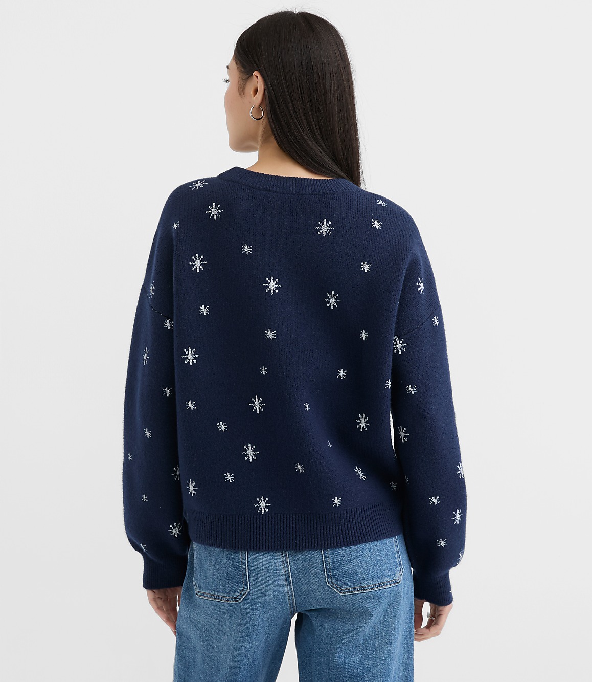 Shimmer Star Blouson Sweater