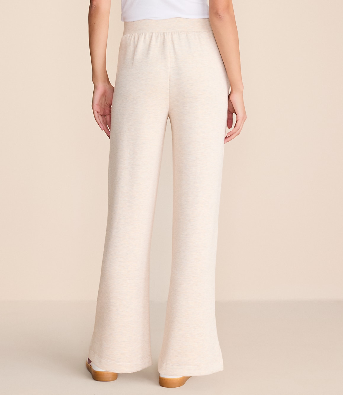 Petite Lou & Grey Heathered Scubasoft Side Slit Straight Leg Pants