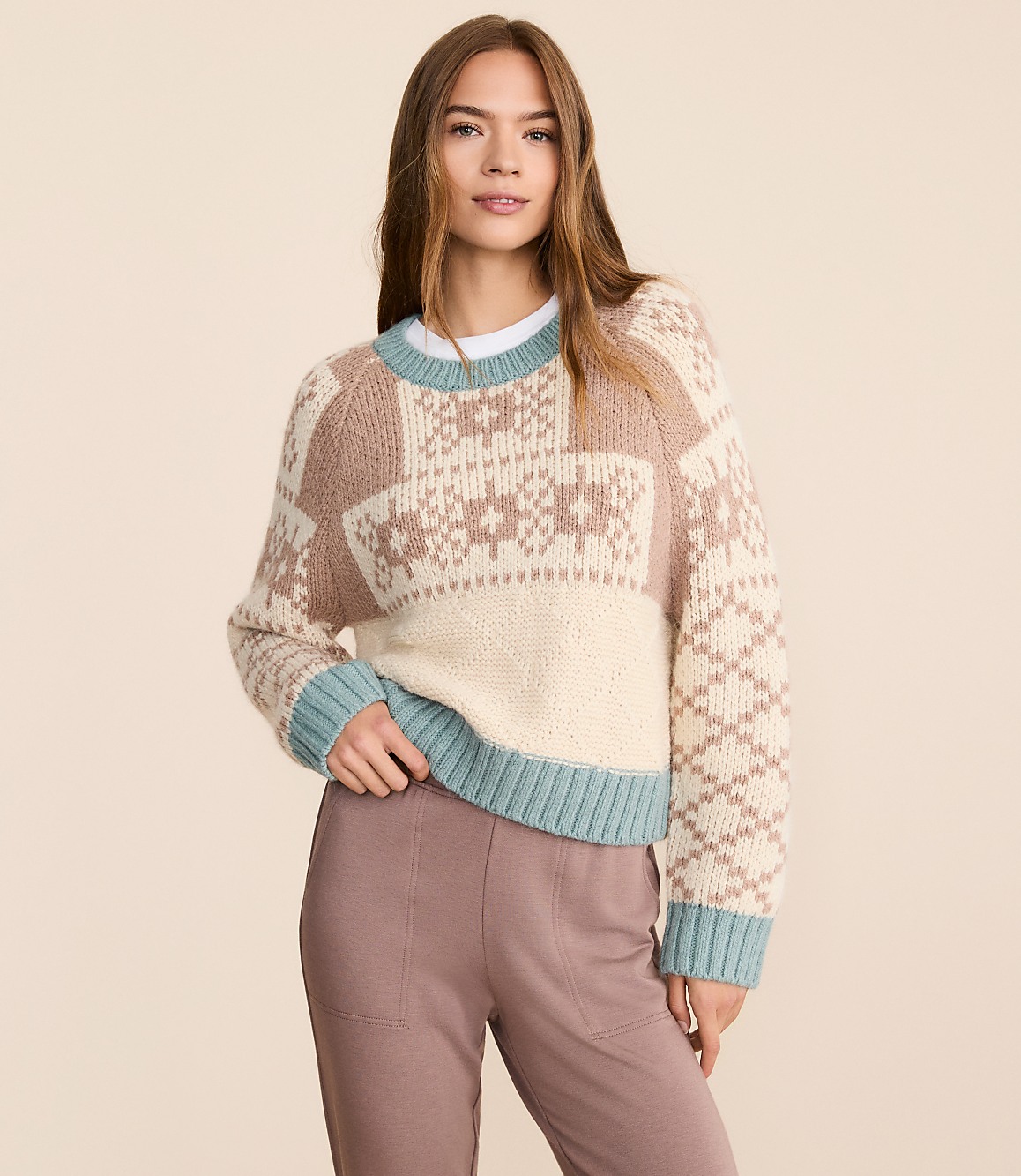 Lou & Grey Geo Fair Isle Sweater