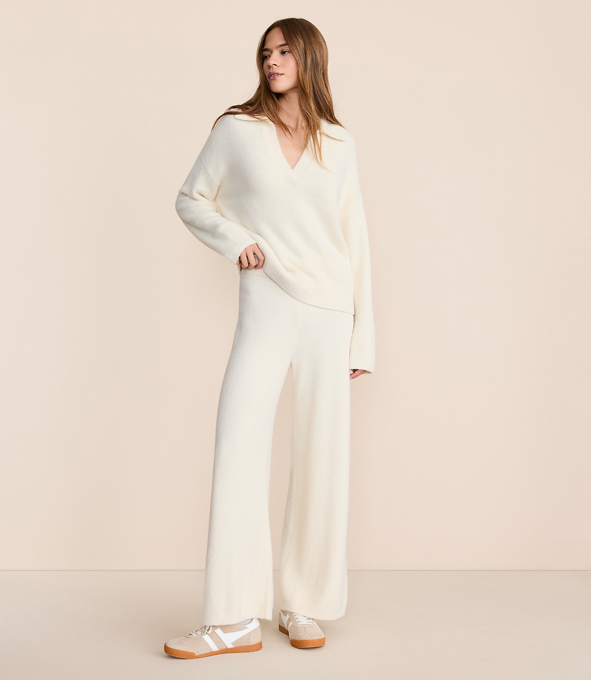 Lou & Grey Fuzzy Wide Leg Sweater Pants