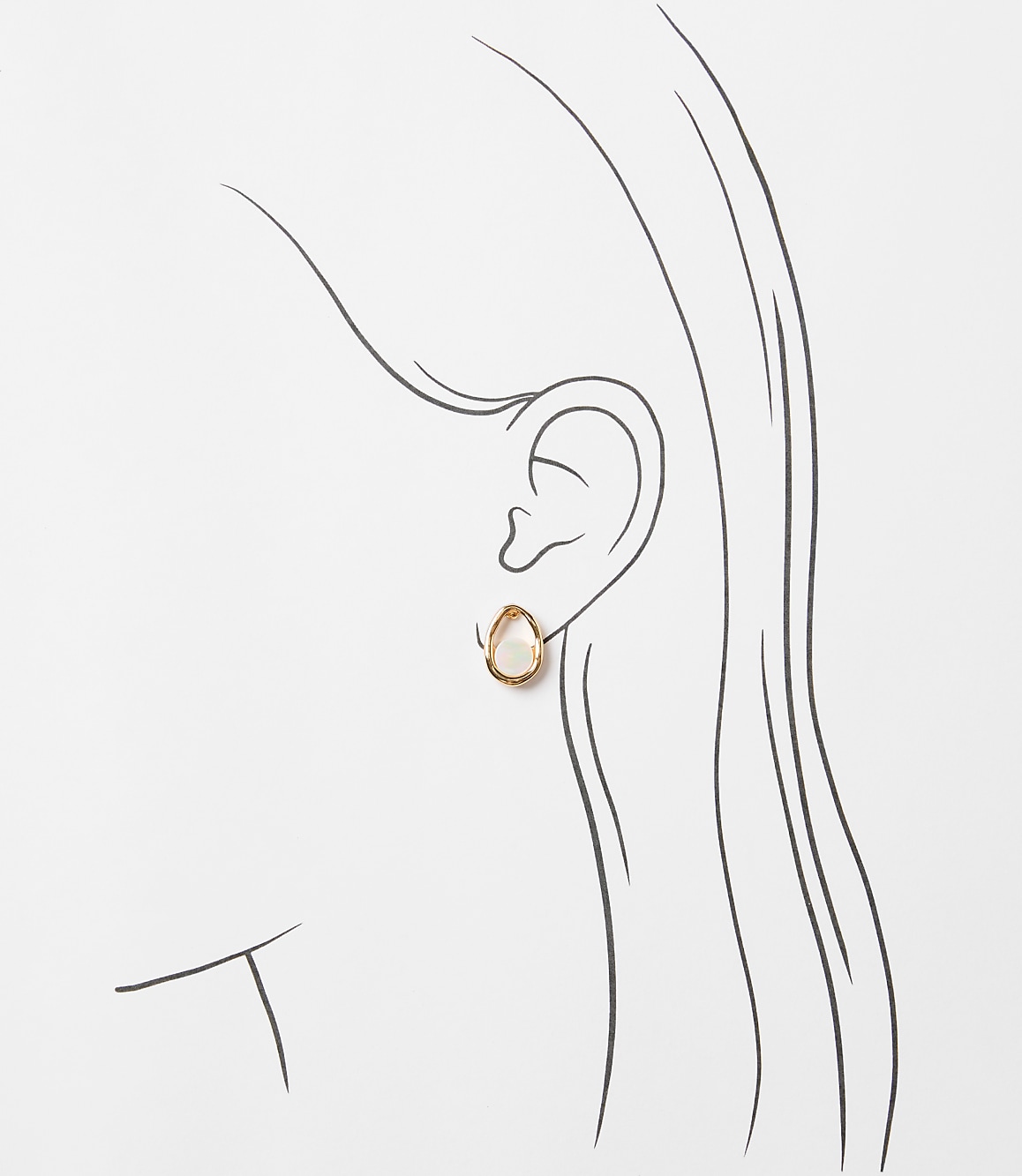 Mother Of Pearl Framed Stud Earrings