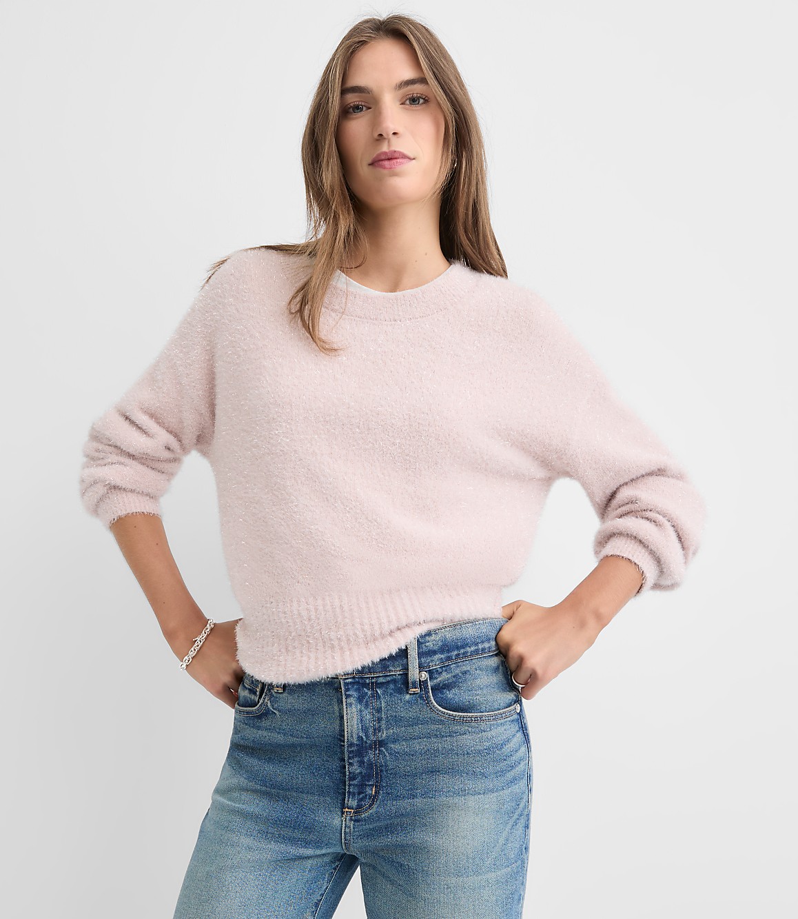 Shimmer Fuzzy Sweater