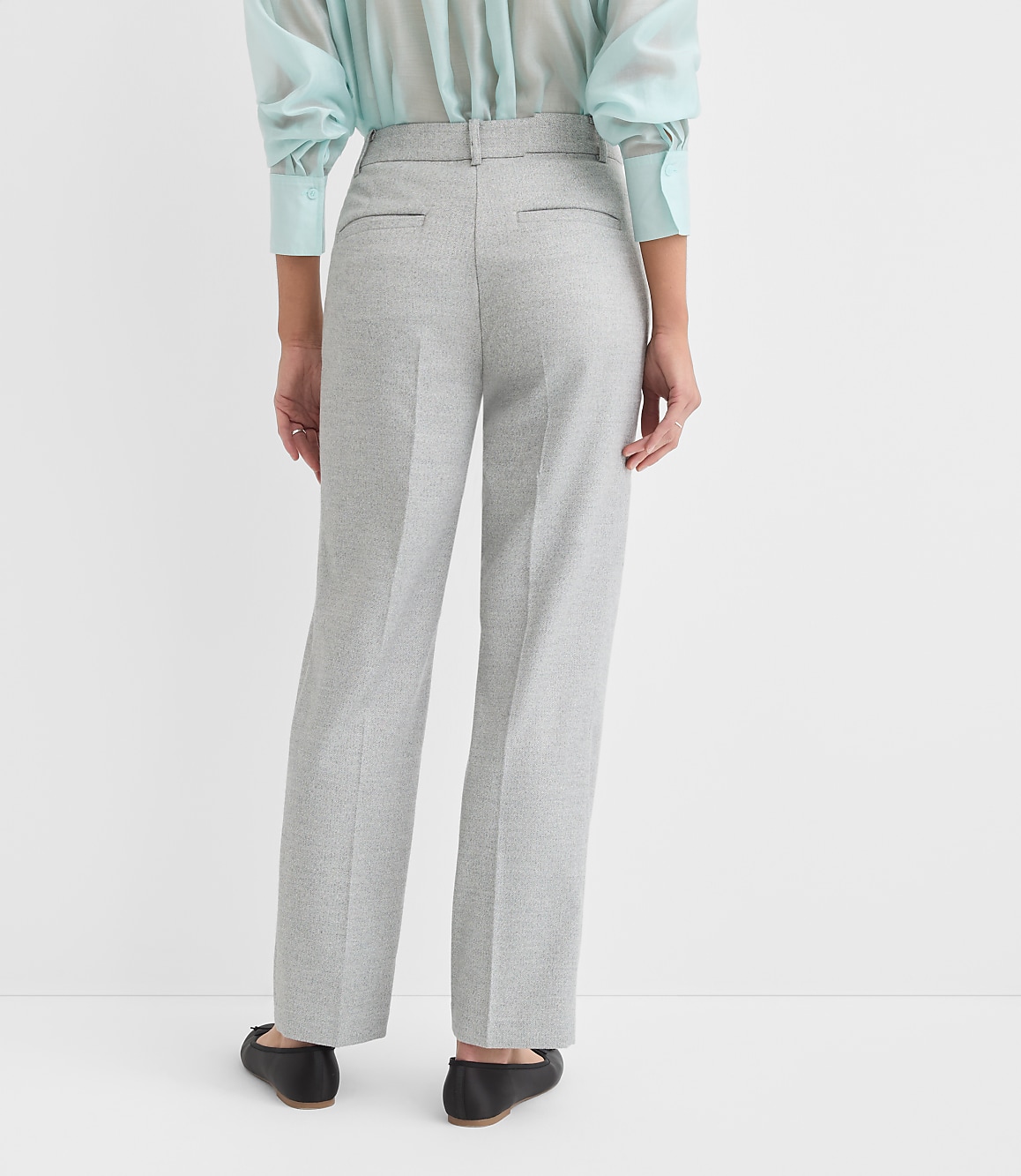 Tall Parker Straight Pants in Shimmer Herringbone