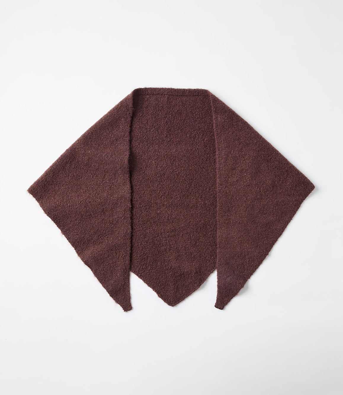 Brushed Knit Triangle Scarf