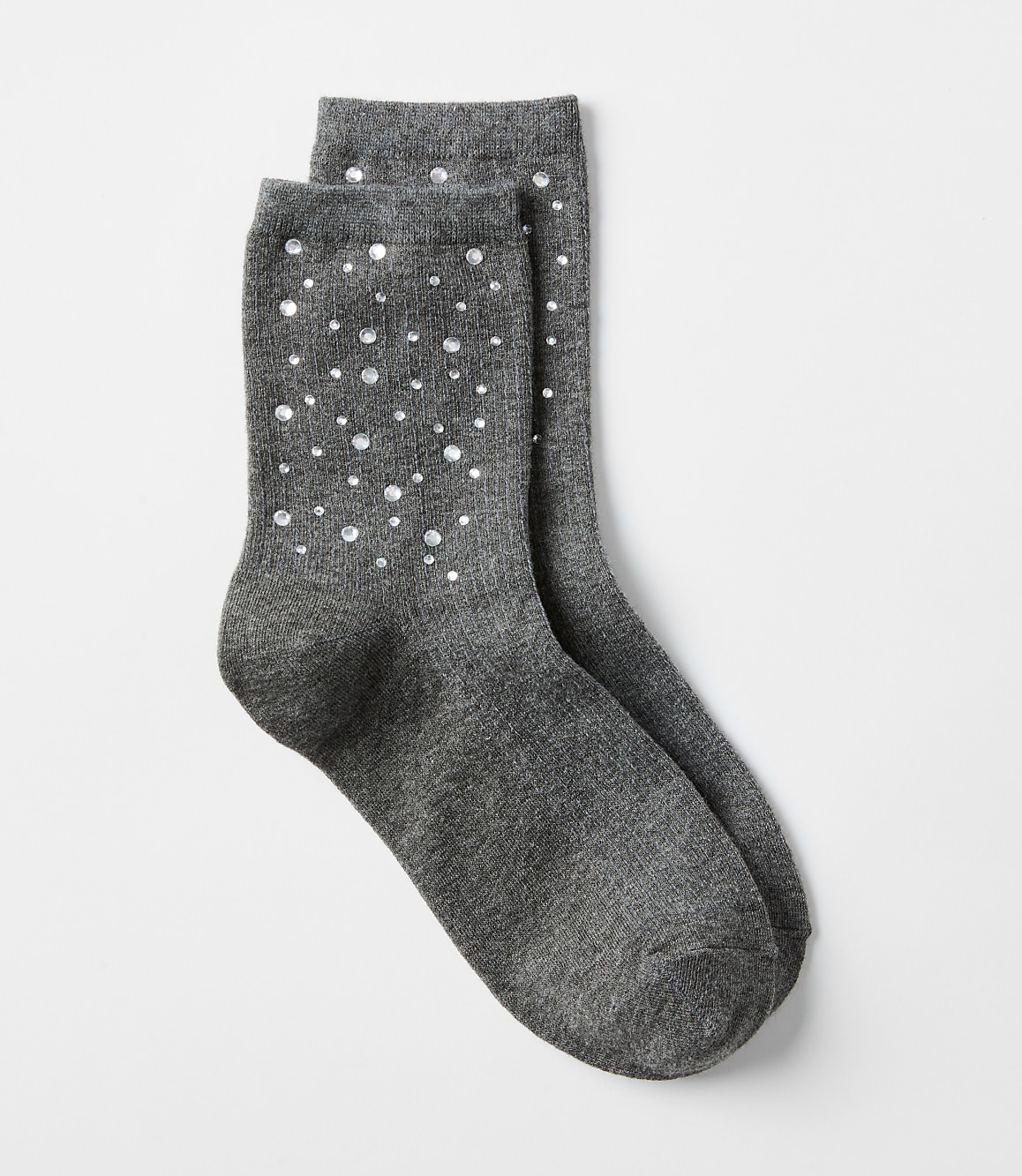 Sparkle Embellished Crew Socks