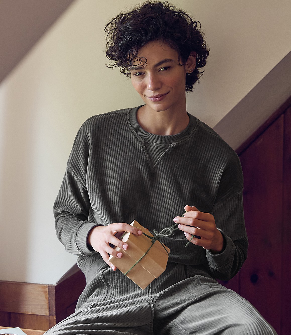 Haven Well Within Corded Velour Crewneck Pullover