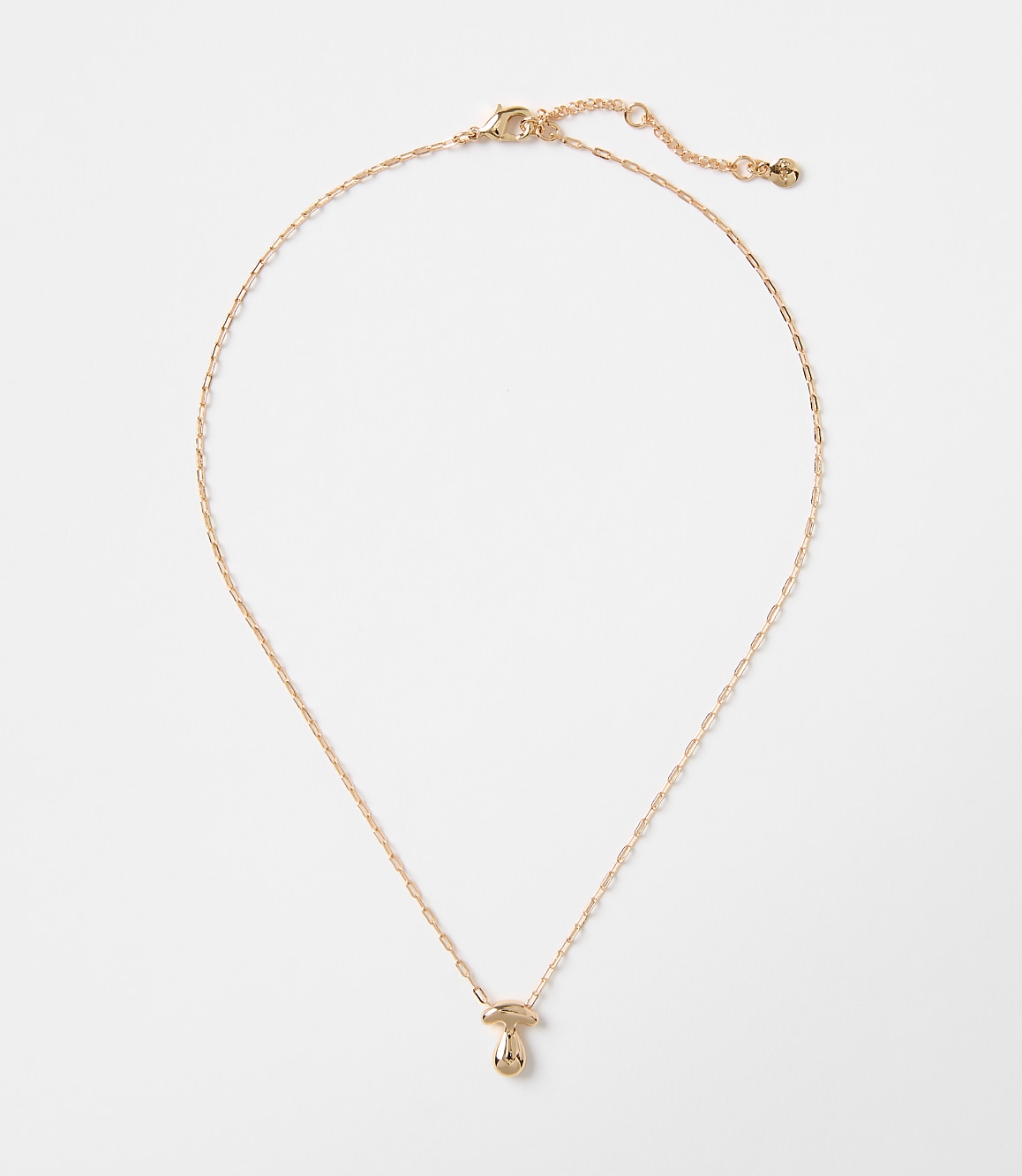 Bubble Letter Initial Necklace