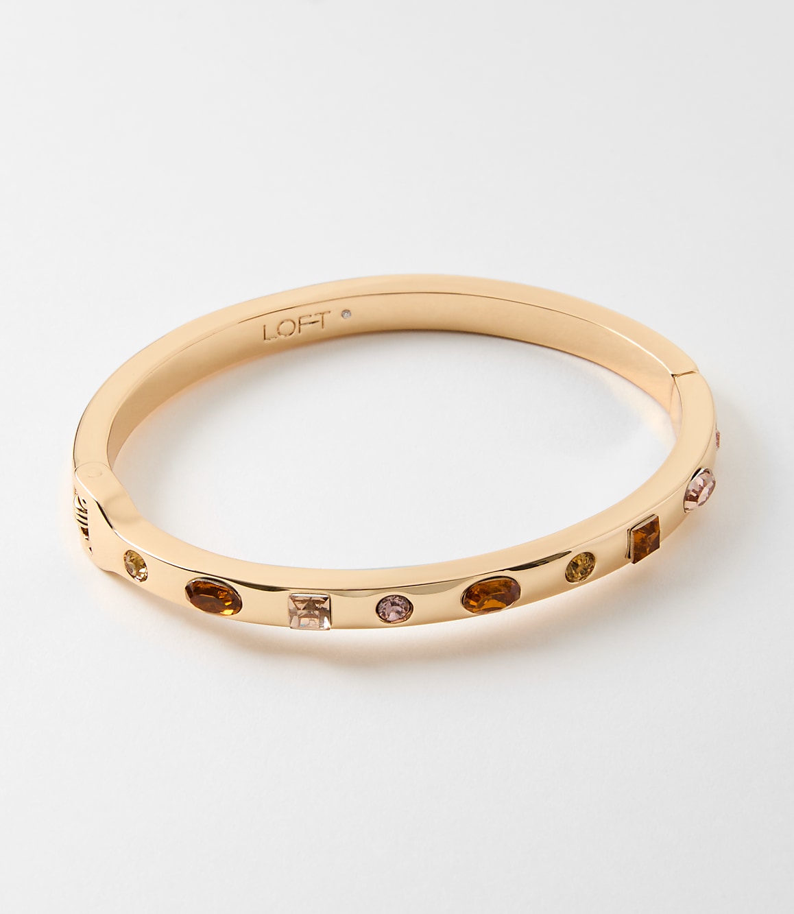 Mixed Crystal Bangle Bracelet