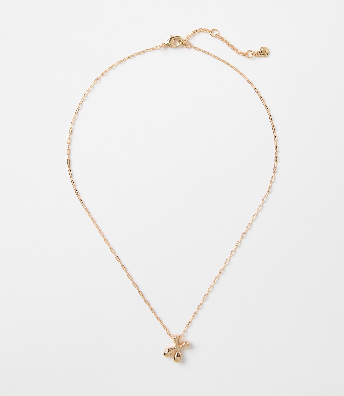 Bubble Letter Initial Necklace