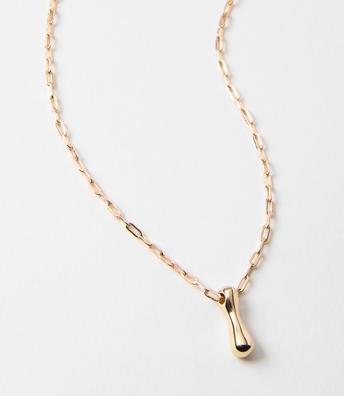 Bubble Letter Initial Necklace