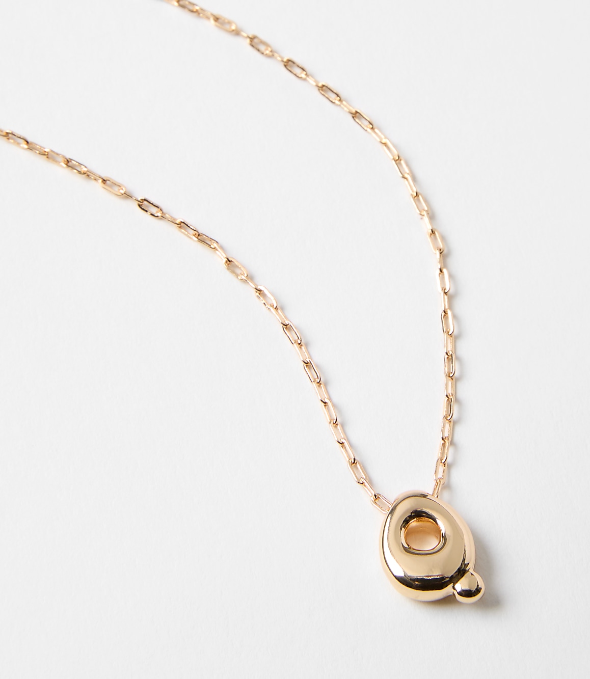 Bubble Letter Initial Necklace