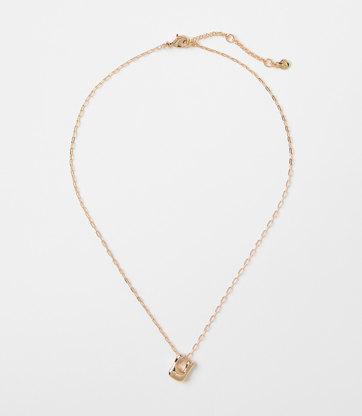 Bubble Letter Initial Necklace