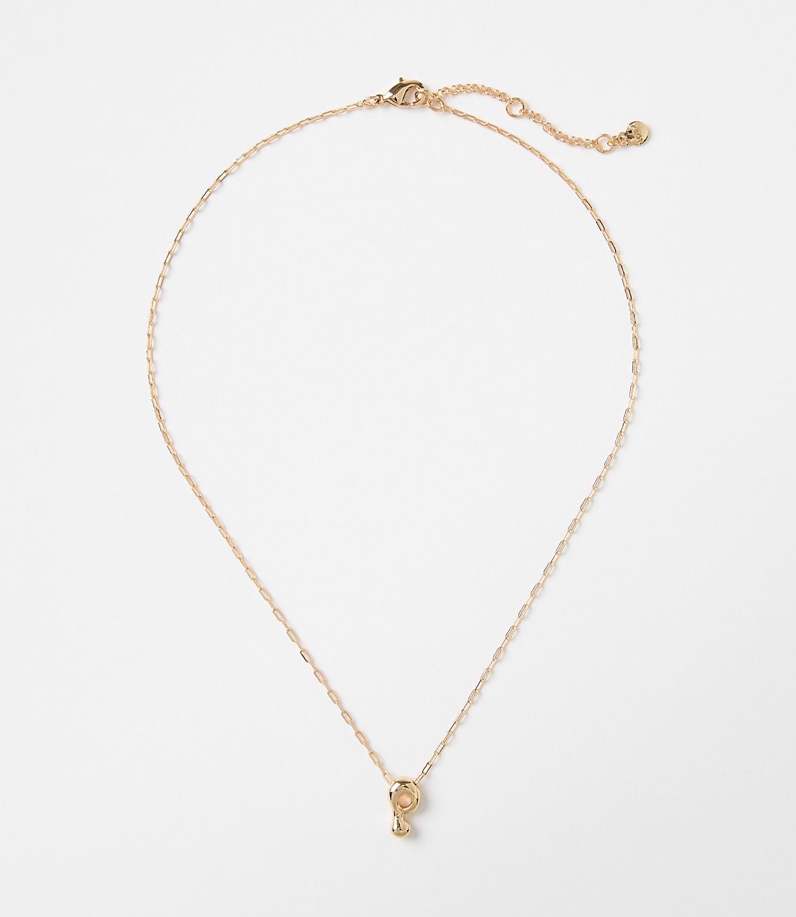 Bubble Letter Initial Necklace